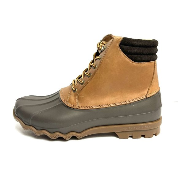Sperry Mens Avenue Duck Boot Waterproof Tan Size 10.5 M